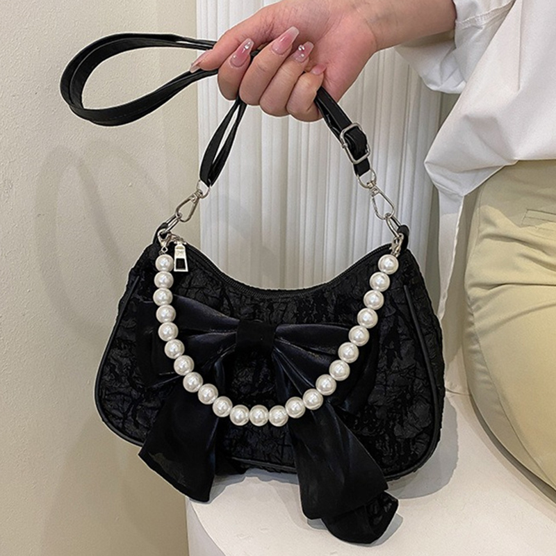 Luxury Y2K Bags - Borsa Femminile Bianca con Pieghe e