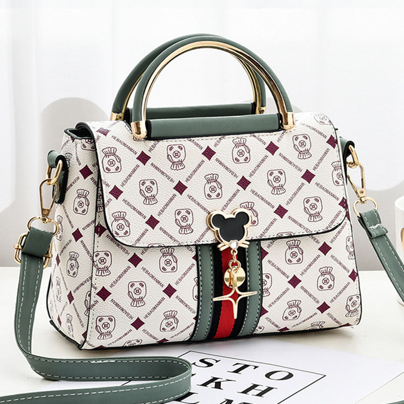 Tote Bag Leather Monogram - Nuova Borsa a Spalla da Donna,