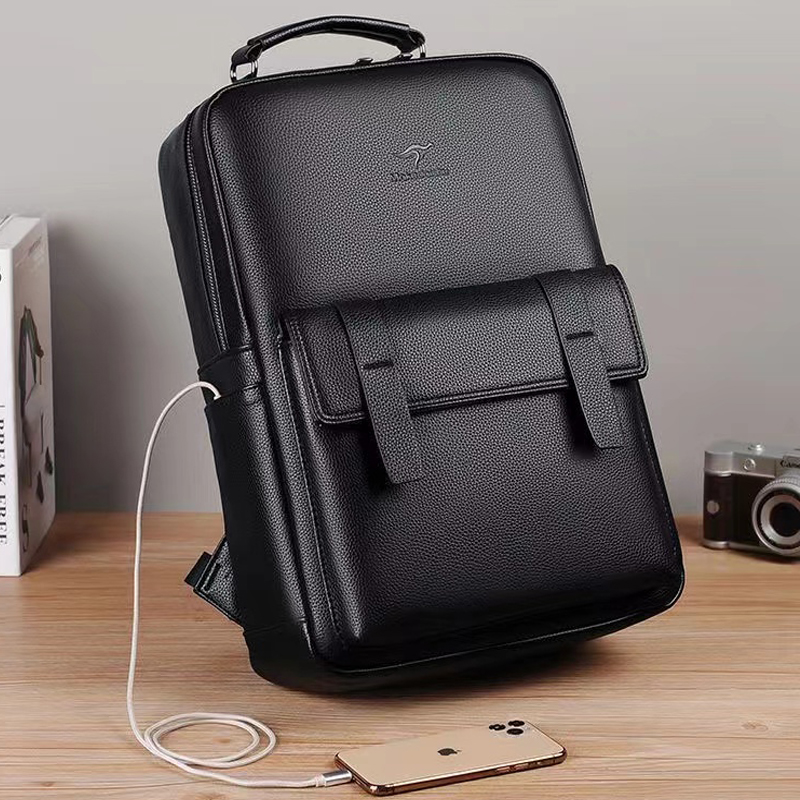 Luxury Bags Laptop - Zaino da uomo in pelle di