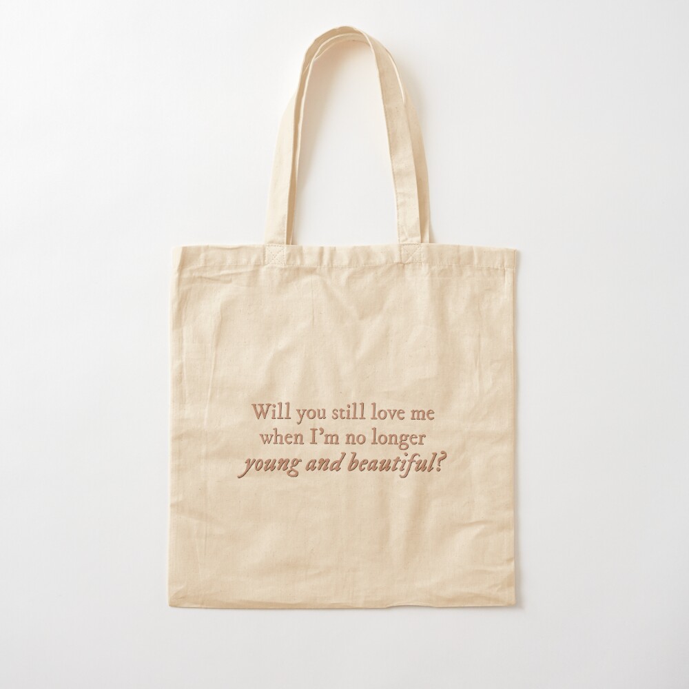 Borsa tote con la scritta 