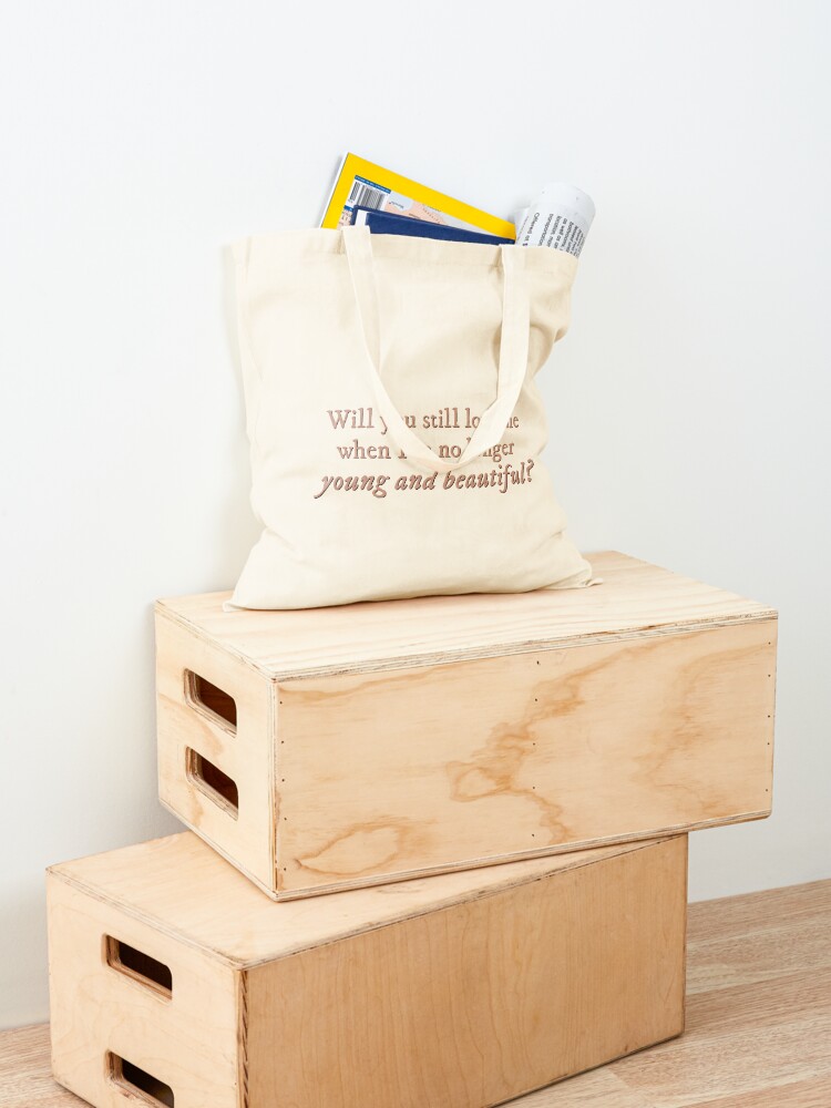 Borsa tote con la scritta 