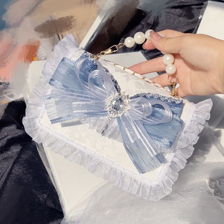 Catena argento e blu lolita la - Luxury Y2K Bags recensione e prezzo
