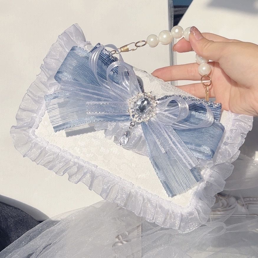 Catena argento e blu lolita la - Luxury Y2K Bags recensione e prezzo