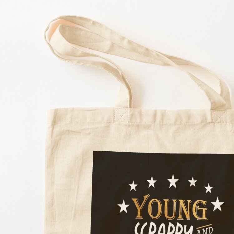 Borsa tote con la scritta 