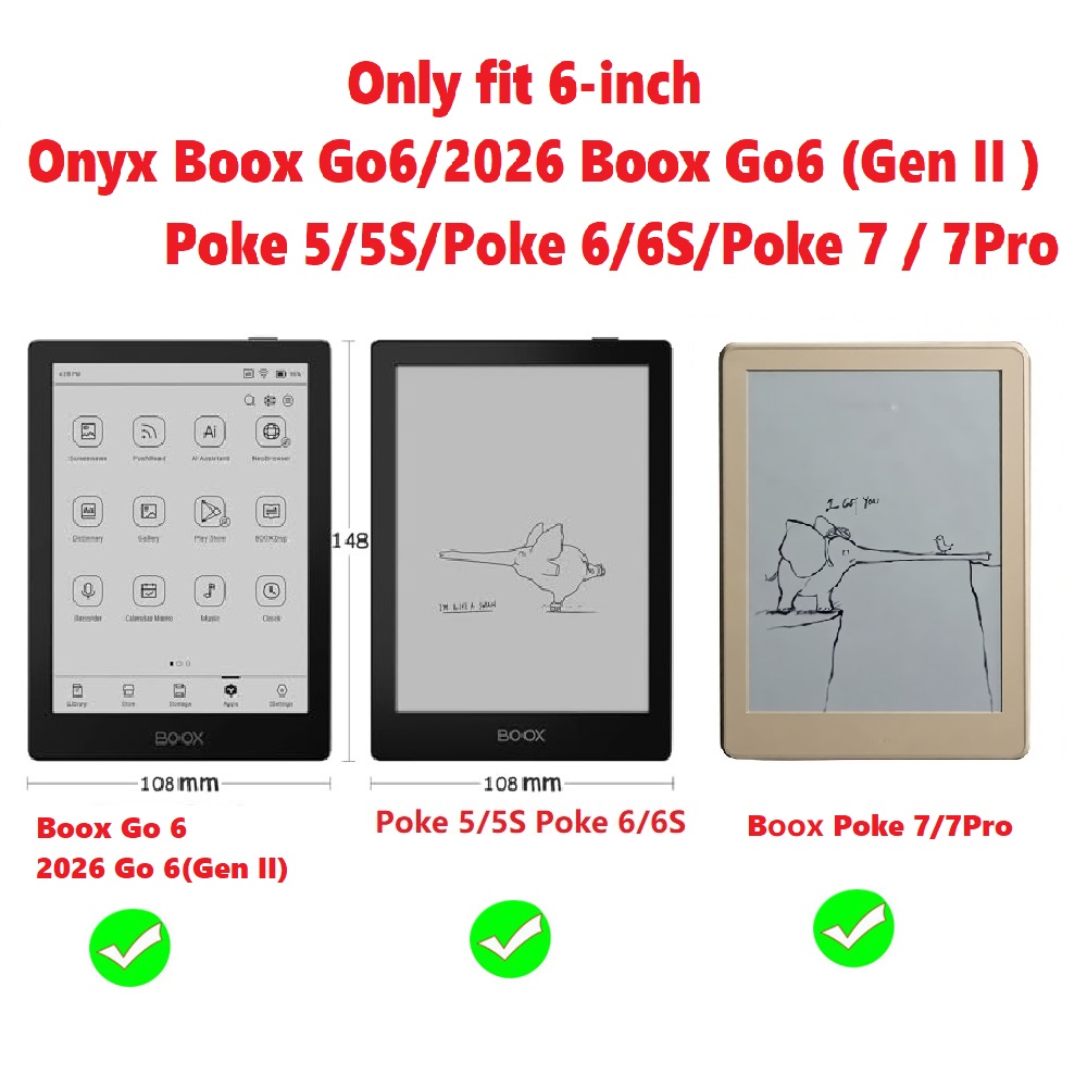 Custodia per Onyx Boox Go 6 (G - Briefcase Leather Slim recensione e prezzo